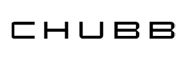 Captura de pantalla 2025-03-27 094009 Logotipo de la empresa CHUBB en letras mayúsculas negras con un diseño tipográfico moderno sobre fondo blanco.